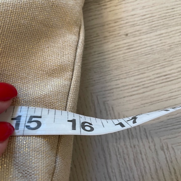 Chico’s, Cream Metallic Beaded and Fringed Large tote bag. New - Picture 10 of 10